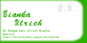 bianka ulrich business card